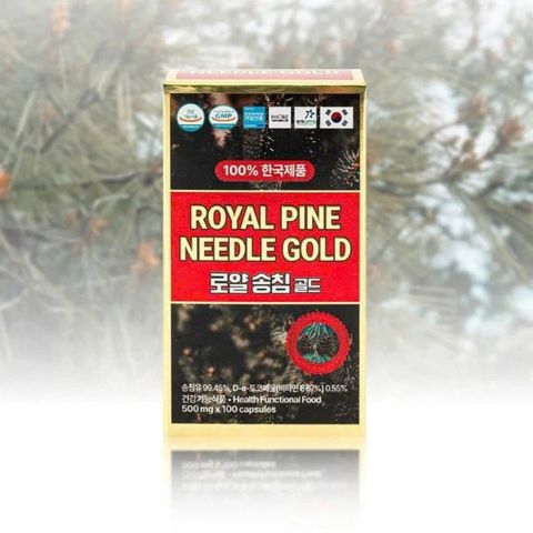 Tinh Dầu Thông Đỏ Royal Pine Needle Gold - Giải Pháp Từ Thiên Nhiên Tăng Cường Miễn Dịch, Chống Oxy Hóa và Chăm Sóc Sức Khỏe 100 Viên
