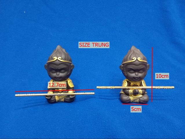Tượng Tôn Ngộ Không Gốm Mini - Trang Trí Cá Cảnh, Quà Tặng Độc Đáo Cho Người Thân, Yêu Thích Văn Hóa Phương Đông