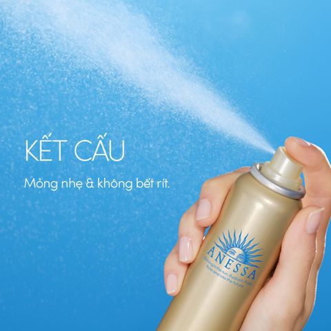 Xịt Chống Nắng Anessa Perfect UV SPF50+ PA++++ 60g - Dưỡng Da Đa Năng, Khả Năng Chống Nước Tối Ưu Cho Mặt và Toàn Thân