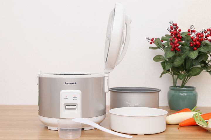 Nồi Cơm Điện Nắp Gài Panasonic SR-MVN107LRA 1 Lít - Thiết Kế Hiện Đại Cho Gia Đình Nhỏ, Chức Năng Nấu Cơm Và Hấp Tiện Lợi