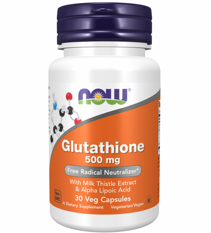 Vin ung Glutathione 500mg Nowfoods - H tr trng da, chng oxy ha, tng   khng - 30 vin nang cng M