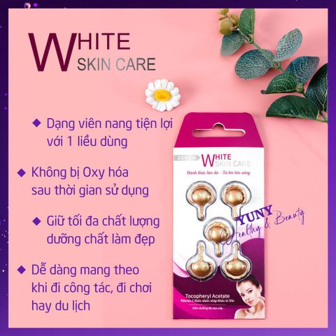 Serum Trắng Da White Skin Care VAK - Tinh Chất Dưỡng Ẩm, Chống Lão Hoá, Mờ Nám - Hộp 30 Viên
