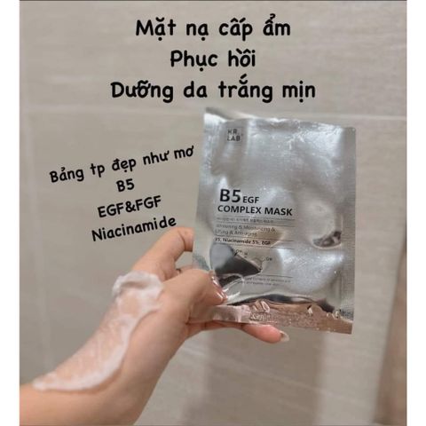Set 10 Mặt Nạ B5 Kr.Lab Cấp Ẩm Phục Hồi Dưỡng Trắng - Mặt Nạ Dưỡng Da Tươi Sáng Hàn Quốc, Chăm Sóc Da Hiệu Quả