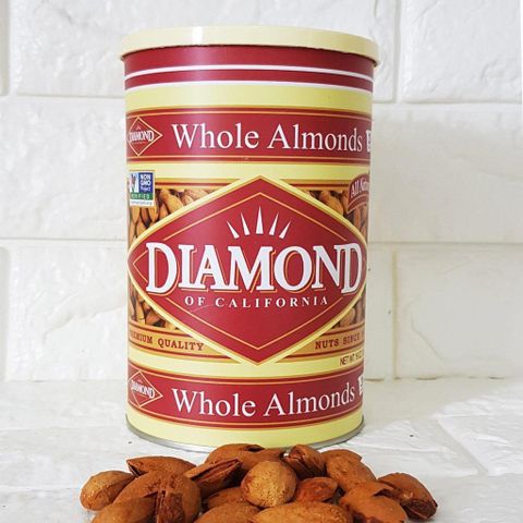 Hạnh Nhân Rang Bơ Diamond 453g - Mỹ, Snack Dinh Dưỡng Ngon Miệng, Hạt Hạnh Nhân Béo Ngậy, Lợi Ích Cho Sức Khỏe