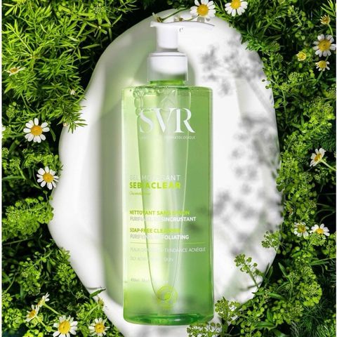 (Nhập khẩu) Sữa Rửa Mặt SVR Xanh Dành Cho Da Dầu Mụn Gel Moussant 400ml - Kiểm Soát Dầu, Làm Sạch Sâu, Dịu Da, Phù Hợp Với Da Mụn chính hãng