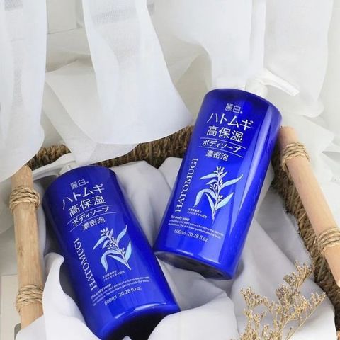 Sữa Tắm Hatomugi Ý Dĩ - Kem Chống Nắng & Dưỡng Thể Cho Mọi Loại Da, Bảo Vệ Da Khỏi Tia UV, Phù Hợp Cho Da Nhạy Cảm