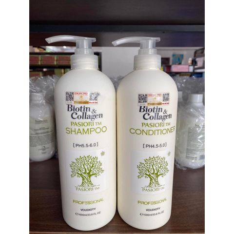 Combo Gội + Xả Dầu Xả Biotin & Collagen - 1000ml