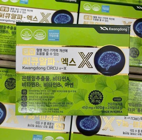 Viên uống bổ não Kwangdong Hàn Quốc 120 viên - Tăng cường trí nhớ, hỗ trợ tuần hoàn não và giảm đau đầu hiệu quả