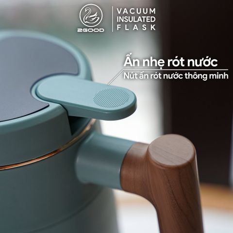Phích Giữ Nhiệt 2GOOD B68 (1680ml) - Giữ Nhiệt 24h, Lõi Lọc Inox 304, Bảo Hành 2 Năm, Thiết Kế Sang Trọng, Dễ Sử Dụng
