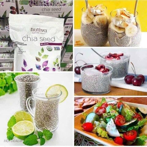 Hạt Chia Dinh Dưỡng Giàu Omega3 Canxi Nutiva Organic 907G 