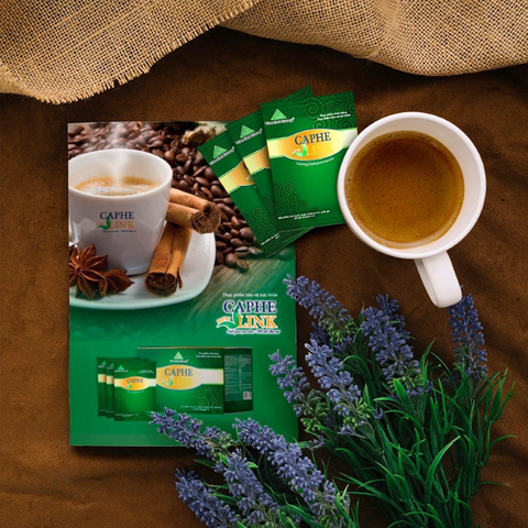 Cà Phê Link Nguyên Chất Decaf Thảo Mộc Rang Xay 320g - Tăng Cường Đề Kháng, Không Gây Bồn Chồn, Phù Hợp Người Nhạy Cảm Caffeine