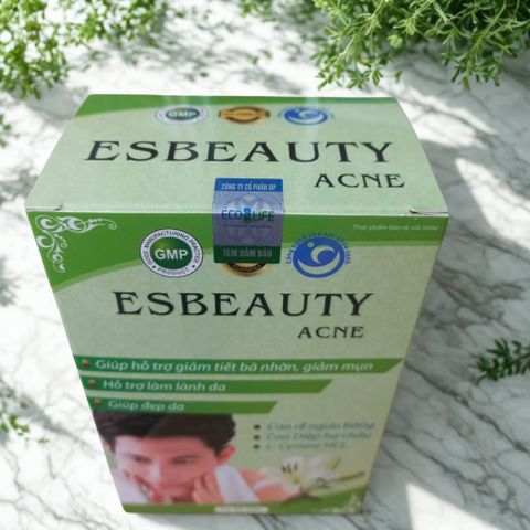 Viên Uống Esbeauty Acne - Giảm Nhờn, Ngừa Mụn, Phục Hồi Da Khỏe & Sáng - Giải Pháp Cho Da Dầu, Mụn Ẩn, Làm Đẹp Từ Bên Trong