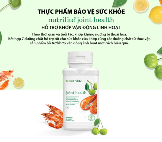Viên uống Glucosamin - Tên mới Nutrilite Joint Health 