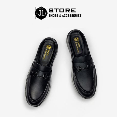 Giày Sục Nam Da Từ Tấm S24 J1 - Phong Cách Cao Cấp, Đế Cao Su Tăng Chiều Cao 4cm, Thoải Mái, Thanh Lịch cho Quý Ông