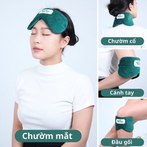Túi Chườm Mắt Thảo Dược Hatoco Nóng Lạnh Giảm Đau Đầu, Thư Giãn, Giảm Quầng Thâm Mắt - Sản phẩm chăm sóc mắt Nhật Bản