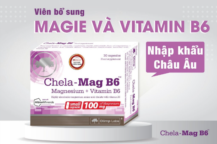 Viên Bổ Sung Magie và Vitamin B6 Olimp Labs Chela-Mag B6 30 Viên - Hỗ Trợ Sức Khỏe Hệ Thần Kinh và Cơ Bắp