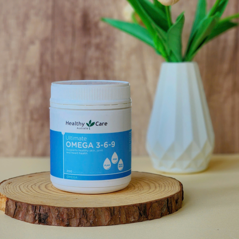 Viên uống Omega 3 6 9 Healthy Care Ultimate - Bổ sung Omega 3, 6, 9, Hỗ trợ sức khỏe tim mạch, não bộ, và làn da, Lọ 200 viên