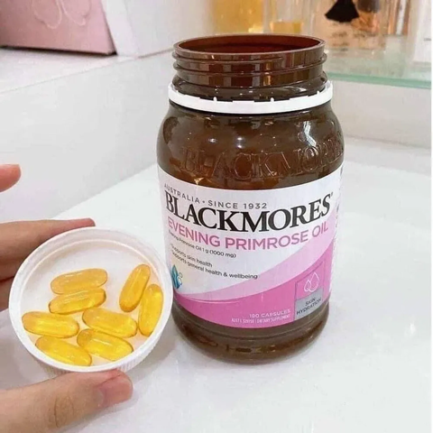 Viên Tinh Dầu Hoa Anh Thảo Blackmores Evening Primrose Oil - Hỗ Trợ Làm Đẹp Da và Cân Bằng Nội Tiết Tố - 190 Viên