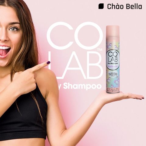 Combo 2 Dầu Gội Khô Colab Hương Unicorn 200ml & Original 50ml - Làm Sạch Tóc Nhanh Chóng, Bồng Bềnh Trong 5 Giây, An Toàn Cho Tóc