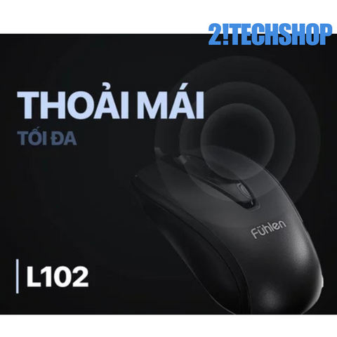 Chuột Dây Fuhlen L102 - Chuột Quang Học Ergonomic cho Game Thủ và Văn Phòng + Lót Chuột Razer 20x25cm Combo Giá Rẻ