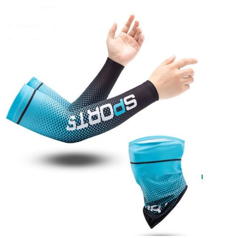 Combo Găng Tay Dài Chống Nắng và Khăn Che Mặt UV - Phụ Kiện Thể Thao Đi Phượt, Dã Ngoại Cho Nam Nữ