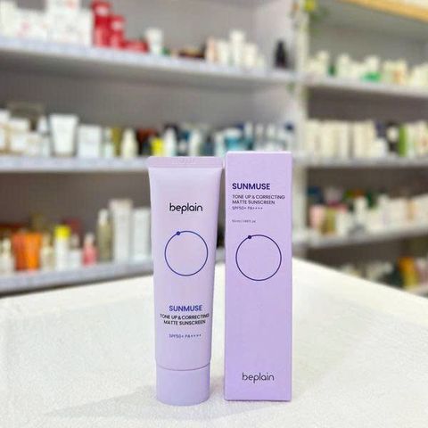 Kem Chống Nắng Beplain Sunmuse Tone Up Matte SPF50+ PA++++ 50ml - Chống Nắng, Kiềm Dầu, Hiệu Chỉnh Tông Màu Da Tự Nhiên