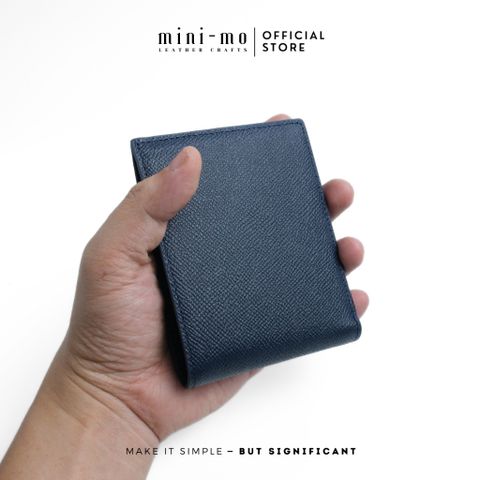 Ví Nam MINI-MO Da EPSOM Cao Cấp - Dáng Ngang Lịch Lãm, 6 Ngăn Thẻ, Đựng Tiền Gọn Gàng, Quà Tặng Sang Trọng