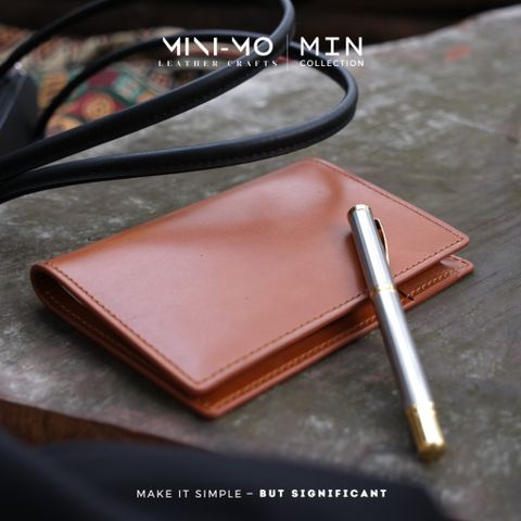Sổ Tay Ghi Chép MINI-MO Bìa Da Thật A6 - Sản Phẩm Thủ Công Chống Thấm Nước, Bảo Hành Trọn Đời SA6-01