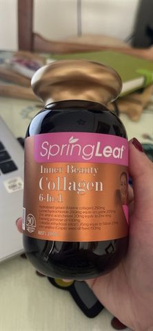 Viên Uống Collagen Ngừa Lão Hóa Spring Leaf 6 In 1 - 90 Viên Giúp Da Trẻ Trung, Dưỡng Ẩm, Cải Thiện Móng Tóc Khỏe Mạnh