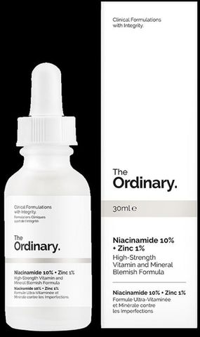 Serum Dưỡng Trắng Ngừa Mụn Thâm The Ordinary - Niacinamide 10% + Zinc 1% 30ml - Làm Sáng Da, Giảm Mụn, Cân Bằng Dầu