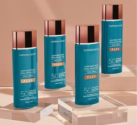 Kem Chống Nắng Trang Điểm SPF 50 Colorescience Face Shield Flex - Fair 55ml, Bảo Vệ Da, Nâng Tông, Chống Nắng Tốt, Makeup Hàng Ngày