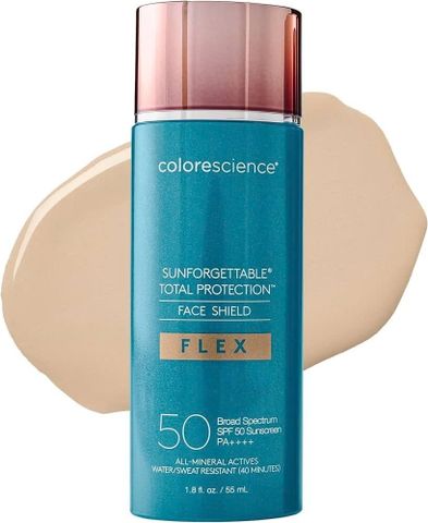 Kem Chống Nắng Trang Điểm SPF 50 Colorescience Face Shield Flex - Fair 55ml, Bảo Vệ Da, Nâng Tông, Chống Nắng Tốt, Makeup Hàng Ngày