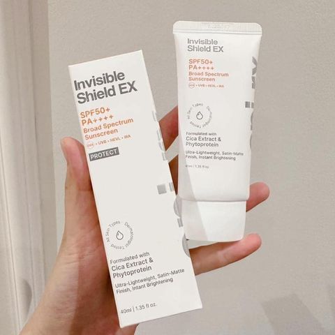 Kem Chống Nắng Invisible Shield EX Kiềm Dầu Nâng Tông 40ml - SPF50+, Chống Nước, Dành Cho Da Nhạy Cảm, Mỏng Nhẹ, Không Gây Bí Da