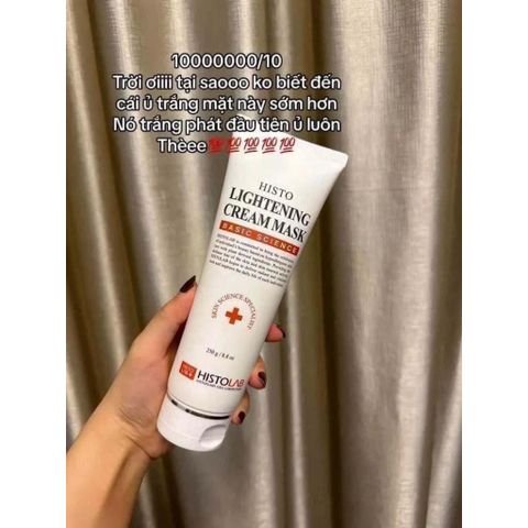 Mặt Nạ Dưỡng Trắng Histolab Lightening Cream Mask 250g - Chăm Sóc Da Mặt Căng Mịn, Ngăn Ngừa Sạm Da, Giàu Dưỡng Chất Hàn Quốc