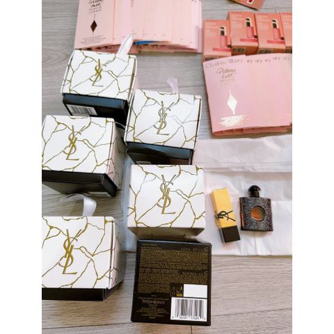 Bộ Sản Phẩm Làm Đẹp YSL: Nước Hoa Black Opium Gợi Cảm & Son Rouge Muse Sang Trọng - Quà Tặng Thời Trang Hấp Dẫn