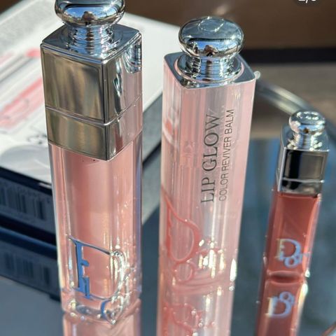 Bộ sản phẩm Son Dưỡng Môi Dior Addict Lip Glow 001 & Maximizer 038 - 3 Cây Mini Sang Trọng Dưỡng Môi Mướt Mịn