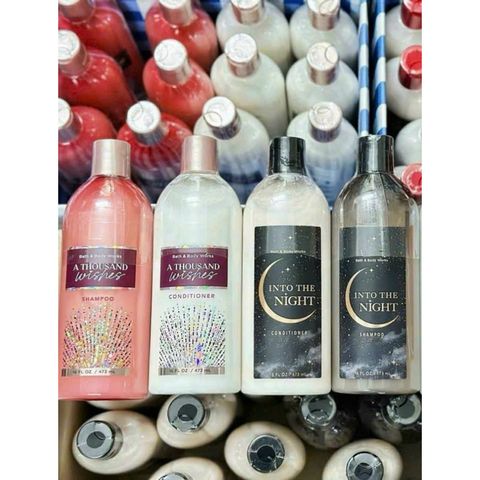 Dầu Gội & Xả Bath & Body Works 473ml - Sản Phẩm Chăm Sóc Tóc Sang Trọng, Dưỡng Ẩm Mềm Mại với Vitamin E & B5