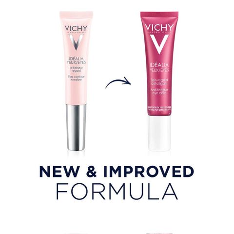 Kem Dưỡng Mắt Vichy Idéalia Eyes 15ml - Giảm Bọng Mắt, Quầng Thâm và Nếp Nhăn, An Toàn Cho Da Nhạy Cảm