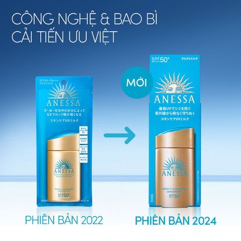 Sữa Chống Nắng Anessa Perfect UV SPF50+ PA++++ - Dưỡng Da Kiềm Dầu 60ml, Phù hợp Mọi Loại Da, Sử Dụng Ngày và Ngoài Trời