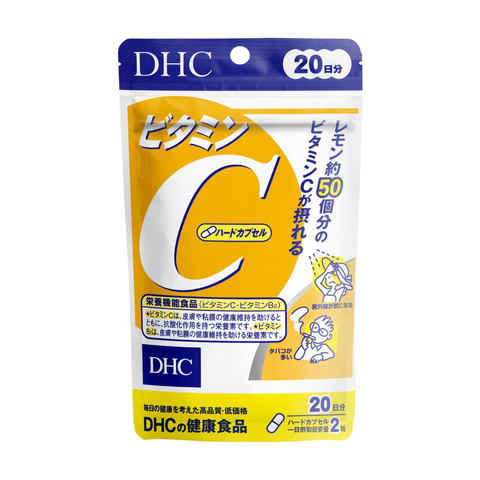 Viên uống DHC Vitamin C Hard Capsule 1000mg - Bổ sung Vitamin C, B2, Giúp Da Sáng Mịn, Giảm Thâm, Hỗ Trợ Sức Khỏe Da - Made in Japan