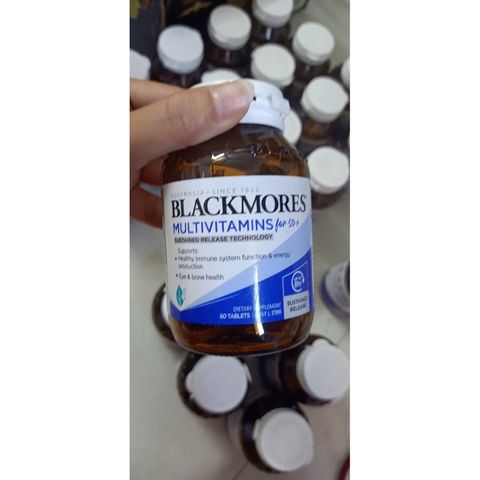 Vitamin Tổng Hợp BLACKMORES Dành Cho Người Trên 50 Tuổi - Hỗ Trợ Sức Khỏe Xương, Miễn Dịch, Năng Lượng, Chức Năng Thần Kinh