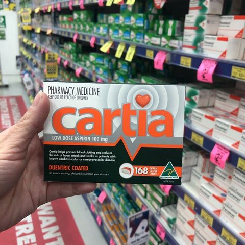 CARTIA Viên Uống Ngừa Đột Quỵ và Giảm Nguy Cơ Đau Tim - Hỗ Trợ Tim Mạch, 168 Viên, Xuất Xứ Úc