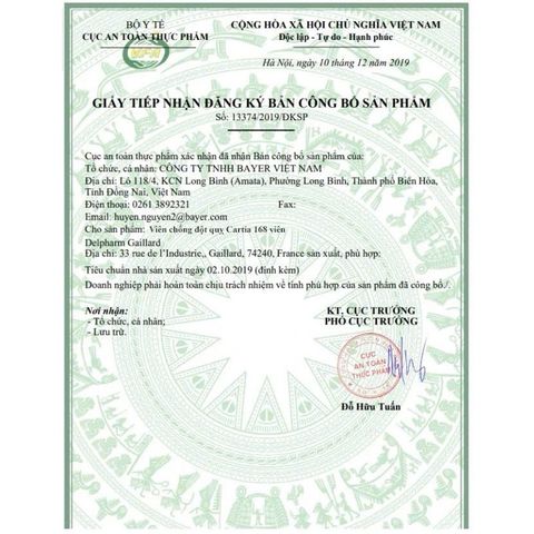 CARTIA Viên Uống Ngừa Đột Quỵ và Giảm Nguy Cơ Đau Tim - Hỗ Trợ Tim Mạch, 168 Viên, Xuất Xứ Úc