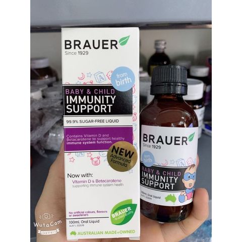 Siro Sổ Mũi Brauer Runny Nose 100ml - Thảo Dược Thiên Nhiên Cho Bé Từ 6 Tháng, An Toàn, Dễ Uống, Hiệu Quả Nhanh Chóng