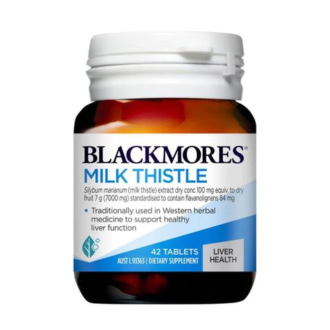 Viên Uống Thải Độc Gan Blackmores Milk Thistle 42 Viên - Hỗ Trợ Chức Năng Gan, Xuất Xứ Úc, Thực Phẩm Chức Năng Chất Lượng