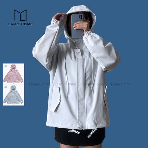 Áo Khoác Chống Nắng Kaki Cao Cấp A007 Có Mũ, Form Rộng Hàn Quốc - Thời Trang Nữ Tiện Lợi, Dễ Phối, Lamo Home