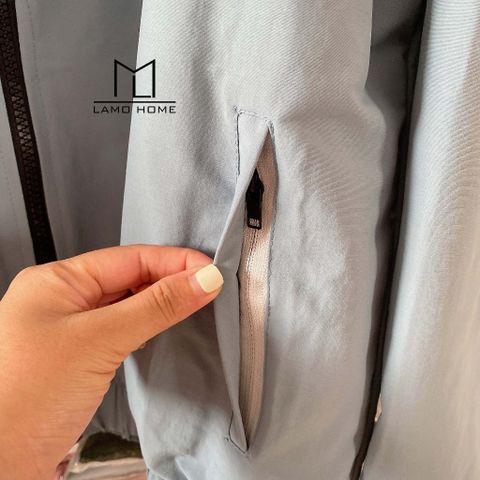 Áo Khoác Dù Chống Nắng Lamo Home A010 - Áo Kaki 2 Lớp, Túi Dây Kéo Tiện Lợi, Thời Trang Nữ Năng Động