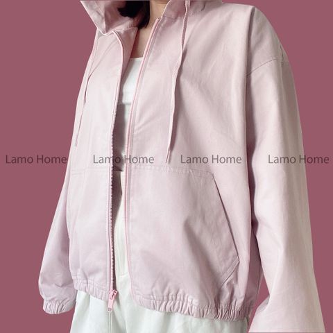 Áo Khoác Nữ Kaki Chống Nắng Phong Cách Hàn Quốc - Lamo Home A008 - Form Rộng, Tiện Lợi Khi Ra Ngoài