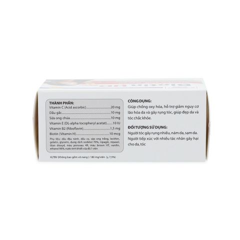 Viên Uống Biotin ALIFACO 100 Viên - Hỗ Trợ Mái Tóc Khỏe, Làn Da Sáng, Chống Lão Hóa, Dưỡng Ẩm, Giảm Rụng Tóc