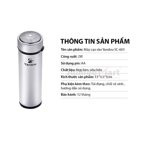 Máy Cạo Râu Mini Đa Năng Jubilee Mart Sạc Pin Sang Trọng Mạ Bạc - Dễ Dàng Mang Theo, Chống Thấm Nước, Cạo Râu Chính Hãng